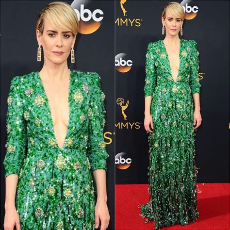 sarah paulson Prada look